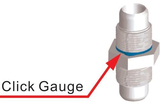 BIT PFA ring click guage fitting
